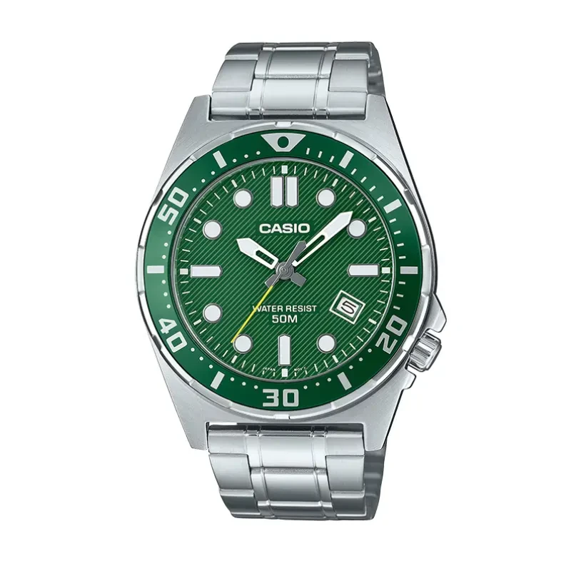 Casio Enticer Japan Quartz Green Dial Men's Watch- MTD-135D-3AV